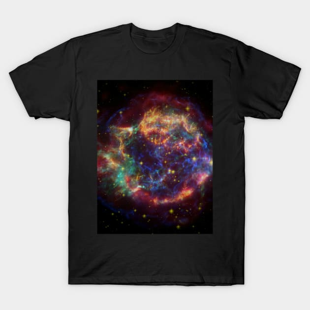 The Cassiopeia A Supernova Remnant T-Shirt by SpacePlace